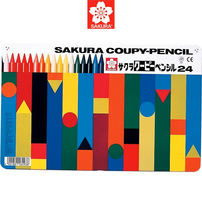 LAPIS CRAYON INTEGRAL SAKURA 24 CORES COUPY FY-24