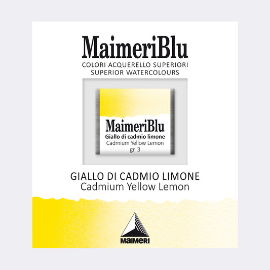 AQUARELA MAIMERIBLU ARTISTS HALF PAN 82 CADMIUM YELLOW LEMON