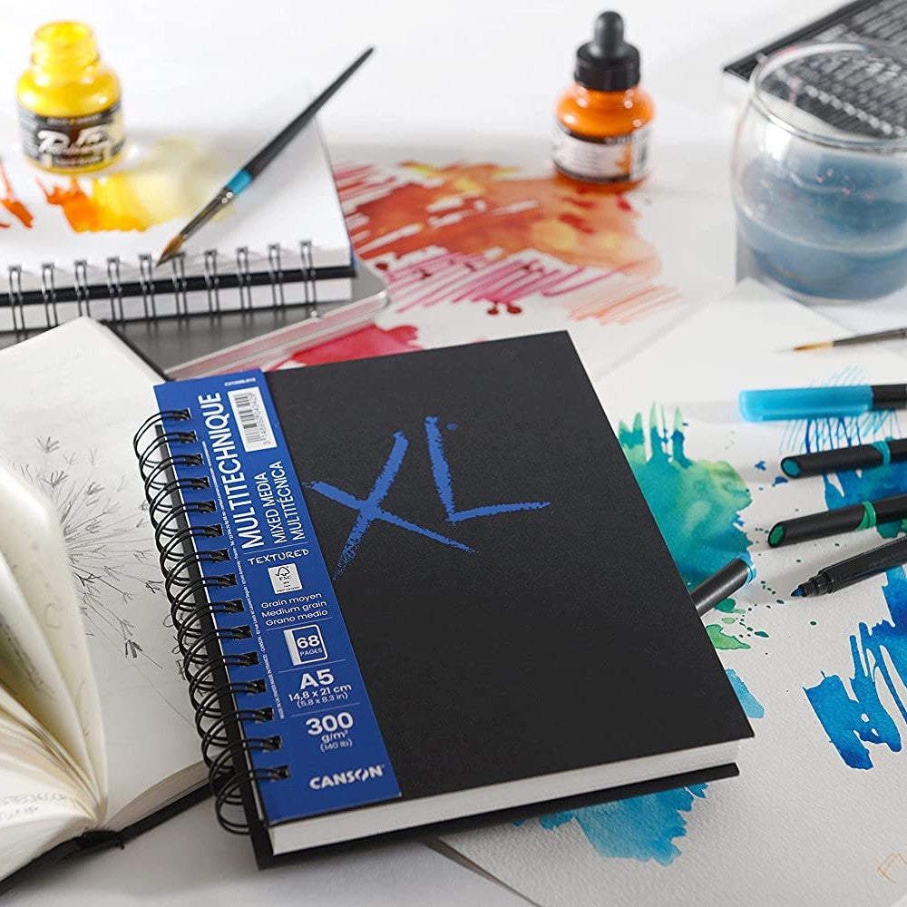 SKETCH BOOK CANSON XL BOOK MIX MEDIA 34FLS A5 300G