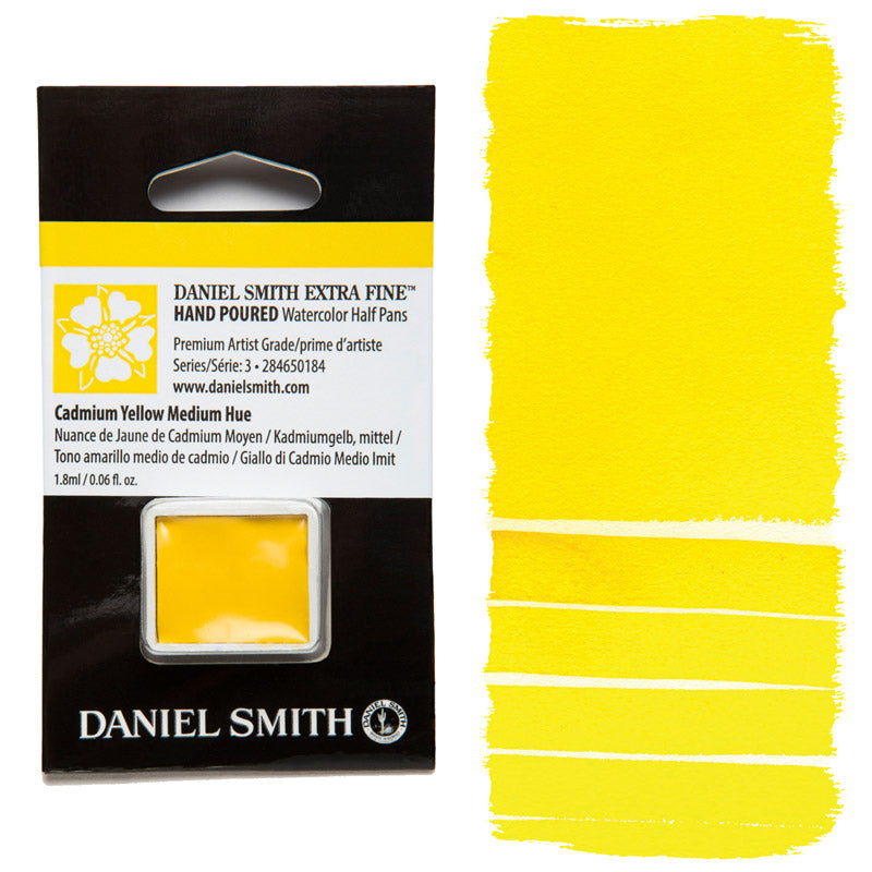 AQUARELA DANIEL SMITH HALF PAN CADMIUM YELLOW MEDIUM HUE 184