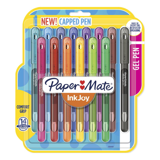 CANETA GEL PAPERMATE INKJOY C/ 14 CORES