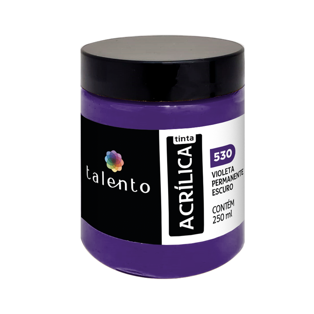 ACRILICA TALENTO 250ML 530 VIOLETA PERMANENTE ESCURO