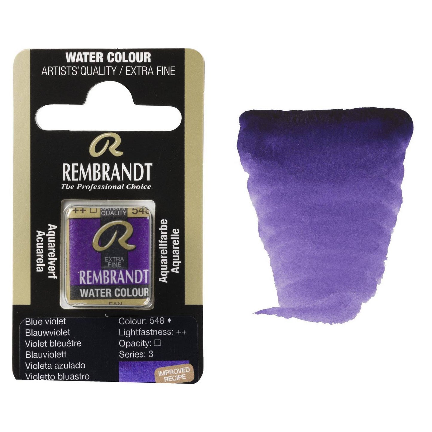AQUARELA TALENS REMBRANDT HALF PAN 548 BLUE VIOLET S3