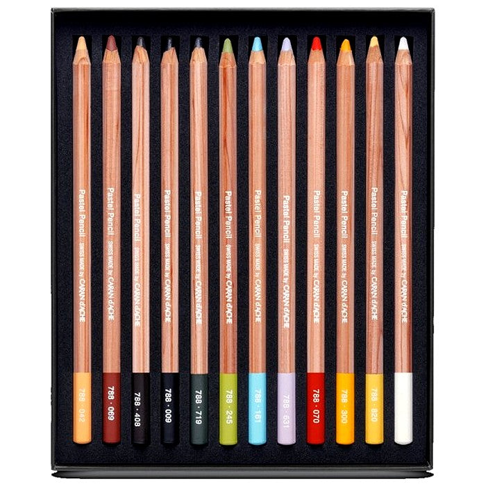 LAPIS PASTEL CARAN D´ACHE 12 CORES