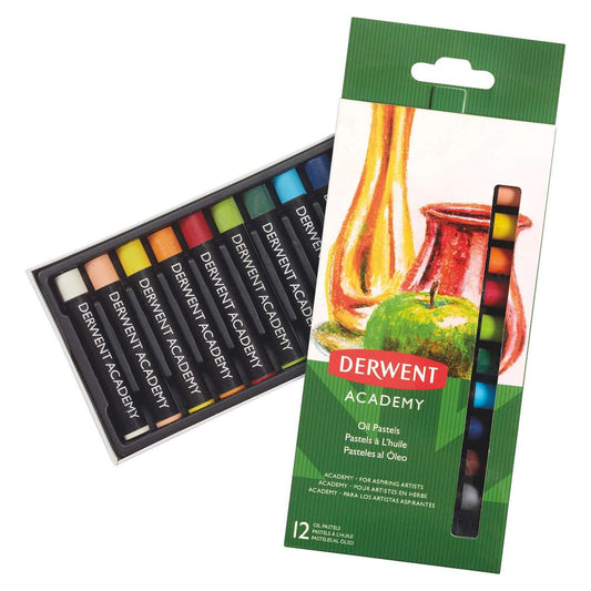 PASTEL OLEO DERWENT ACADEMY 12 CORES