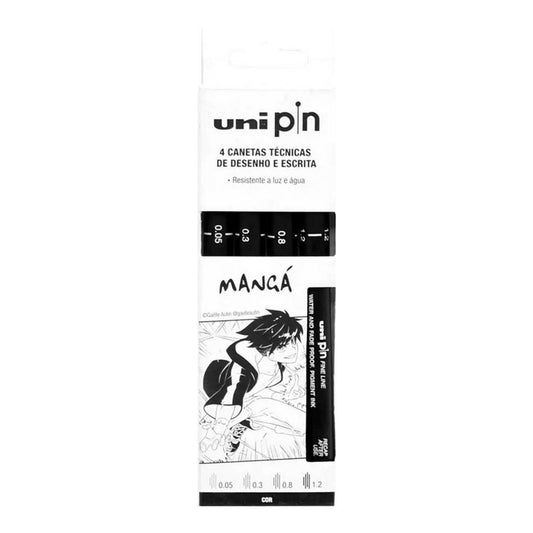 CANETA MITSUBISHI UNIPIN C/ 04 MANGA
