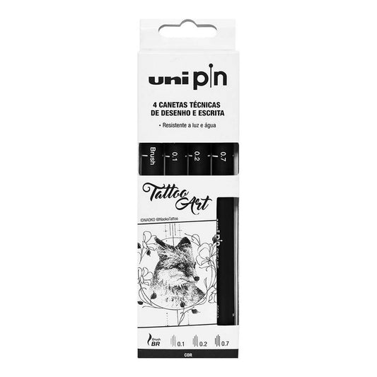 CANETA MITSUBISHI UNIPIN C/ 04 TATTOO