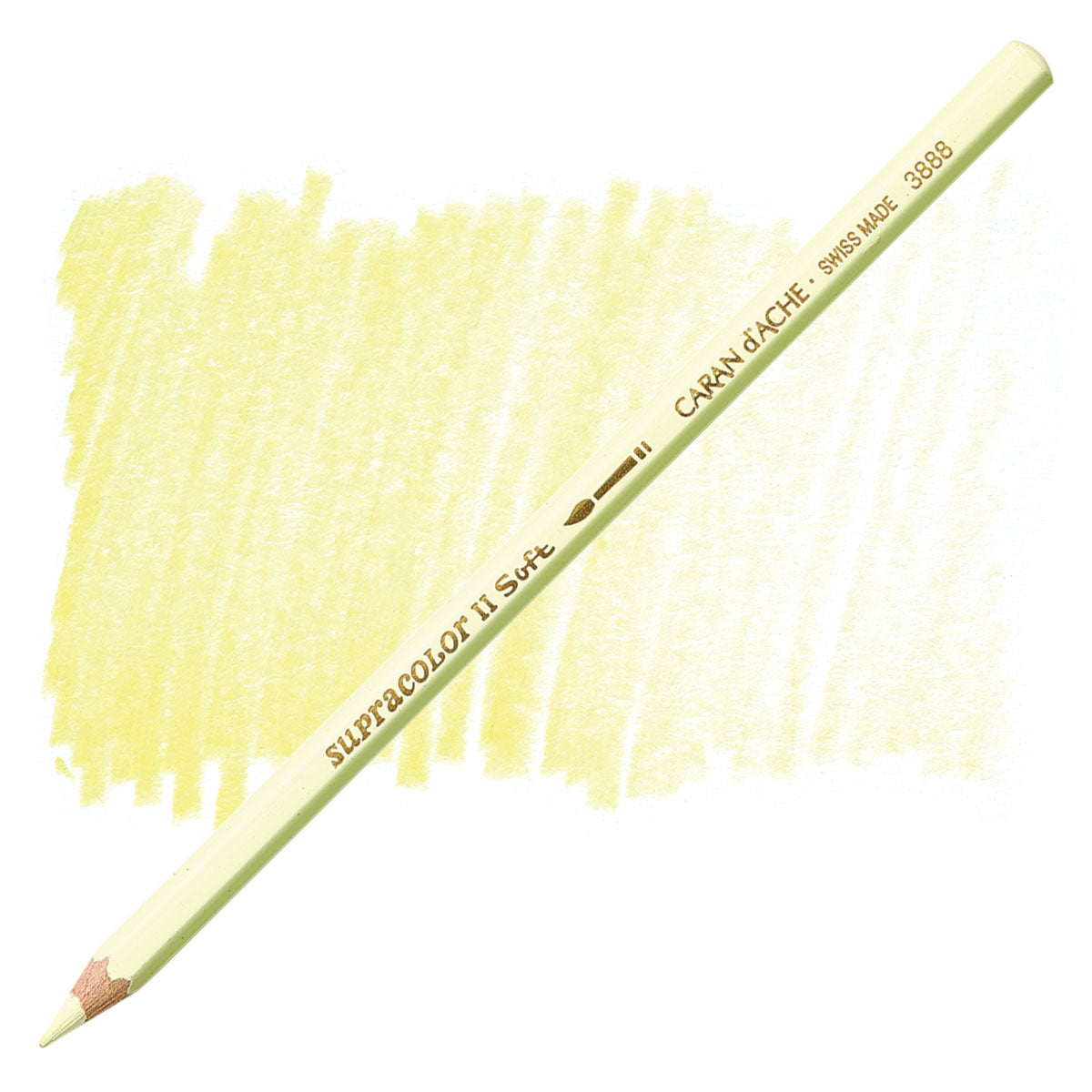 LAPIS AQUARELAVEL CARAN D´ACHE SUPRACOLOR 241 LIGHT LEMON YELLOW 3888241