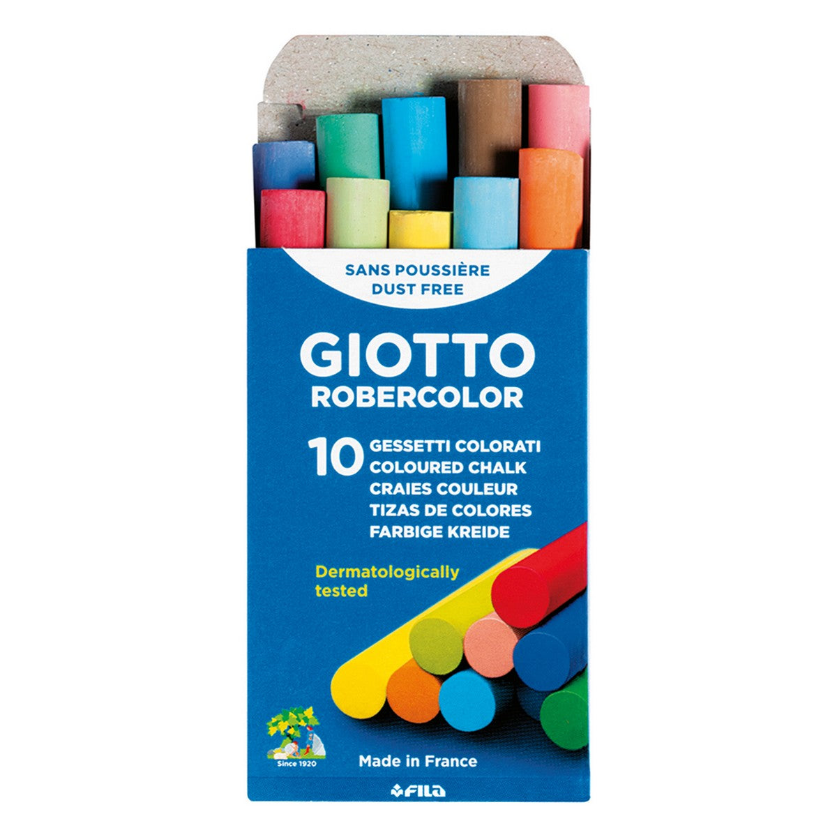 GIZ COLORIDO GIOTTO ROBERCOLOR 10 UNIDADES
