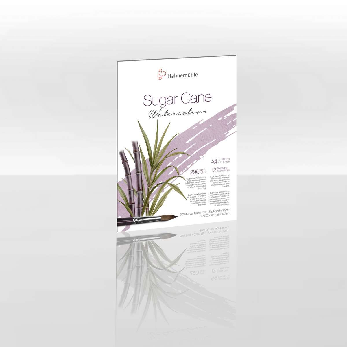 BLOCO HAHNEMUHLE SUGAR CANE 290g/m2 A4 GRANA FINA 12FLS