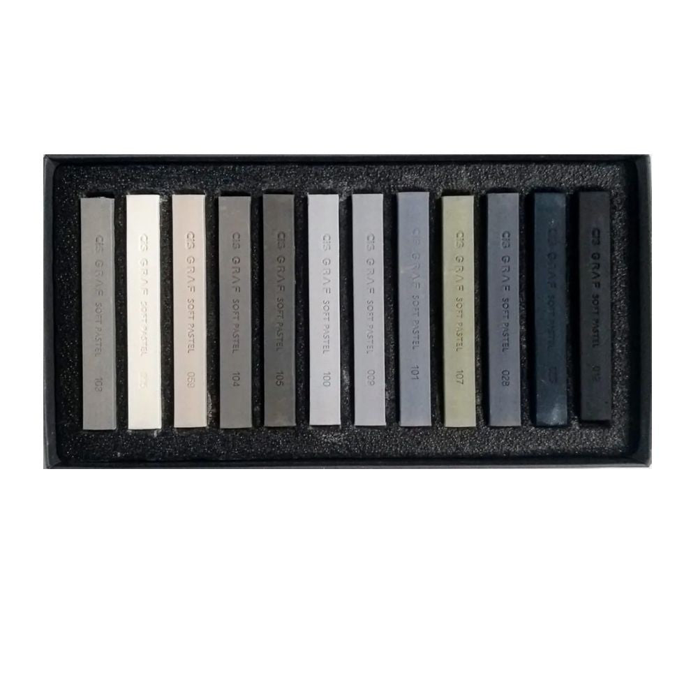 PASTEL SECO CARRE CIS GRAF SOFT  C/ 12 CINZAS