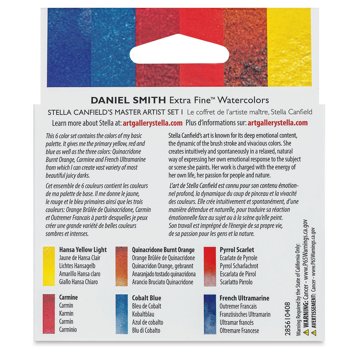 ESTOJO AQUARELA DANIEL SMITH STELLA CANFIELD SET 1 C/ 06 TUBOS