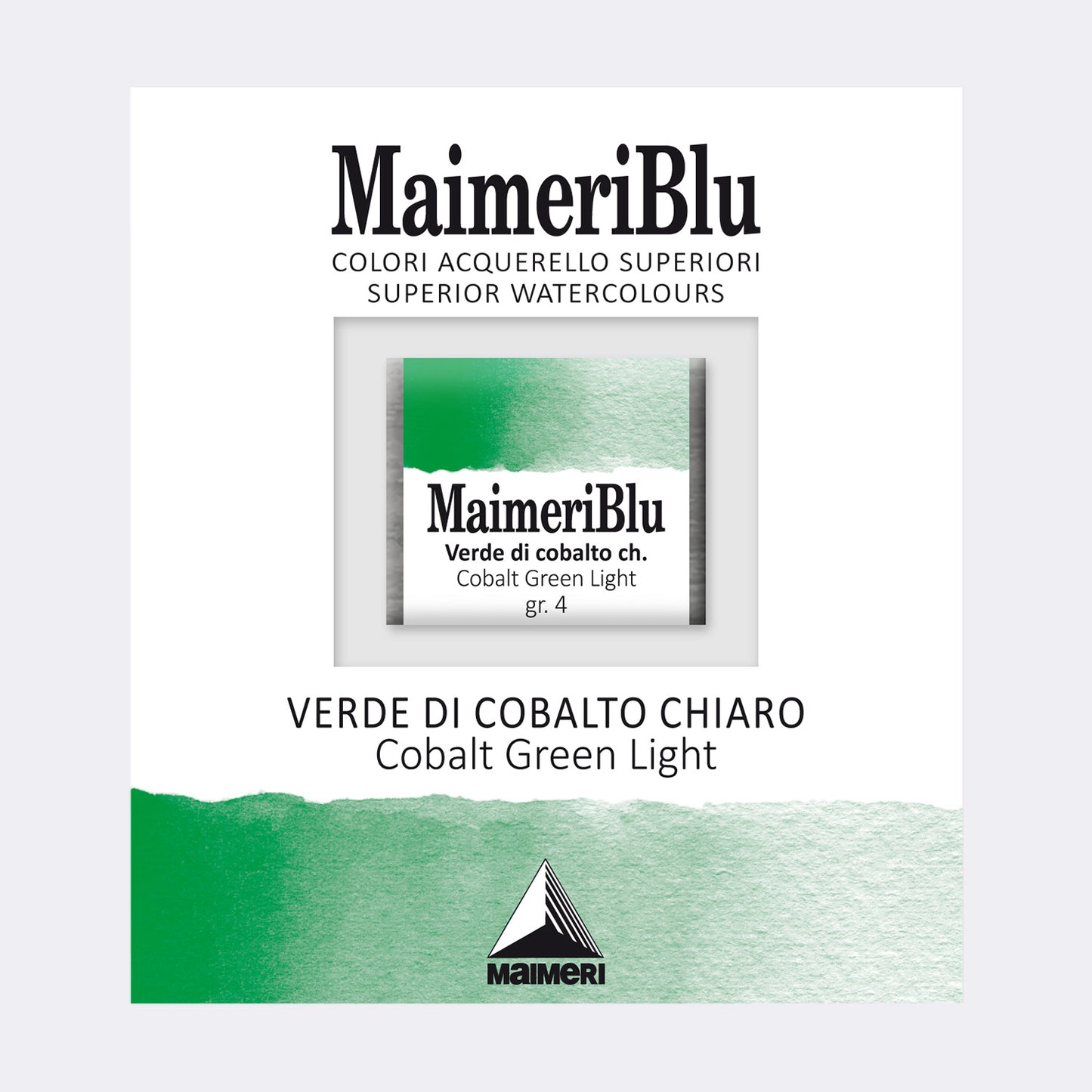 AQUARELA MAIMERIBLU ARTISTS HALF PAN 316 COBALT GREEN LIGHT