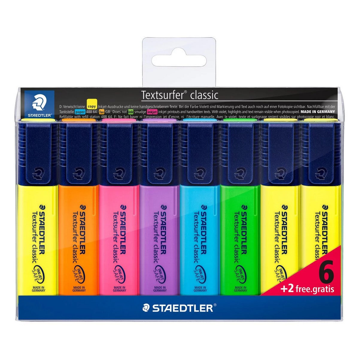 MARCADOR FLUORESCENTE STAEDTLER TEXTSURFER C/ 06+2 NEON