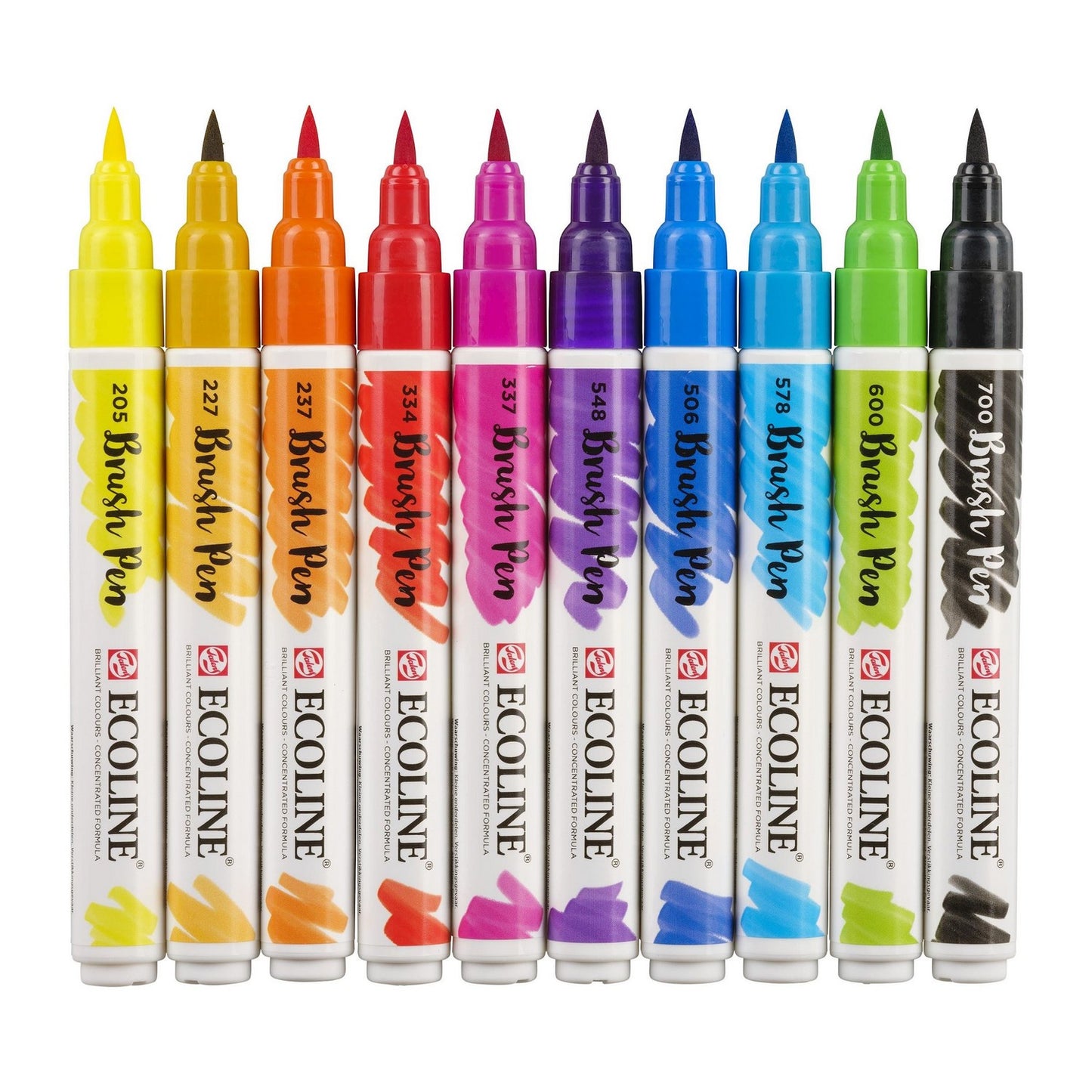ESTOJO ECOLINE BRUSH PEN C/ 10 CORES TALENS
