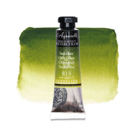 AQUARELA SENNELIER L'AQUARELLE 813 OLIVE GREEN 10ML S1-N131501.813
