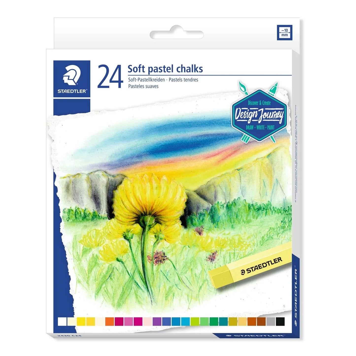 PASTEL SECO CARRE STAEDTLER KARAT 24 CORES 2430C24