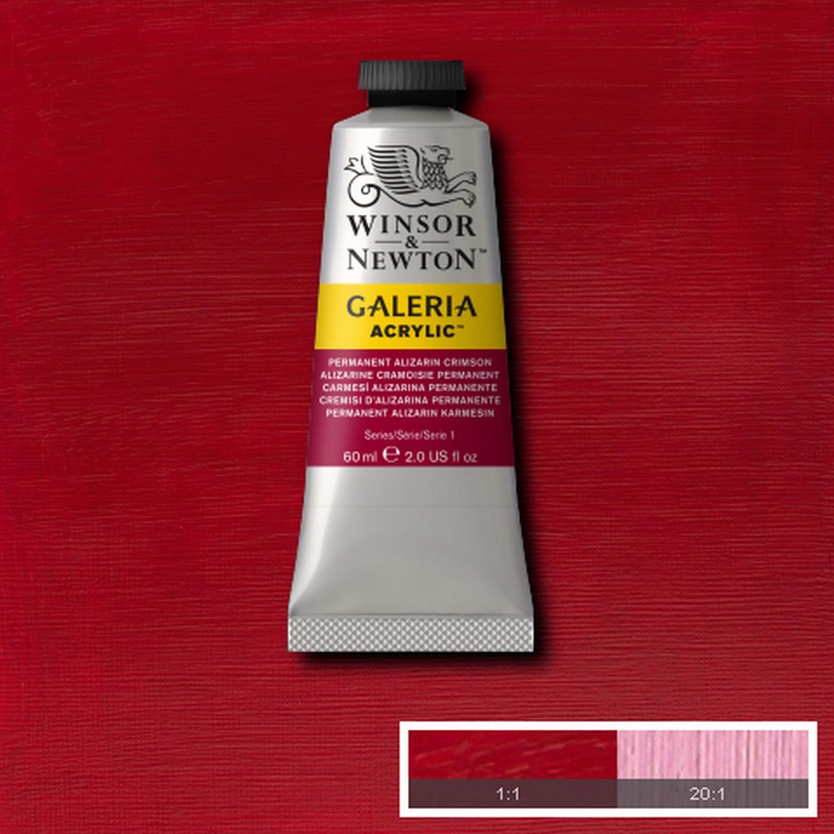 ACRILICA WINSOR NEWTON GALERIA 60ml 203 CRIMSON 2120203