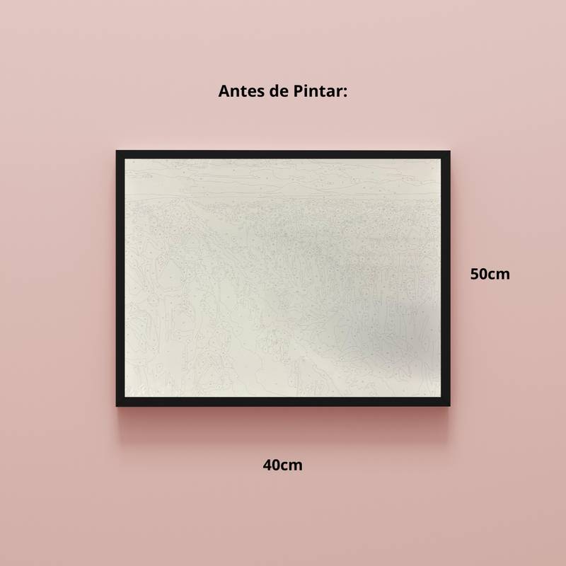 KIT DE PINTURA POR NUMEROS CAMPO DE TULIPAS 40X50 C3040-W8344