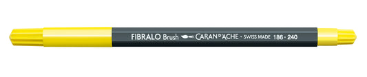 CANETA FIBRALO BRUSH 240 AMARELA 186240