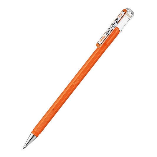 CANETA GEL ROLLER PENTEL MATTEHOP 1,0MM AMARELO ALARANJADO