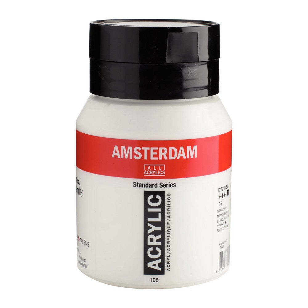 ACRILICA TALENS AMSTERDAM 500ml 105 TITANIUM WHITE