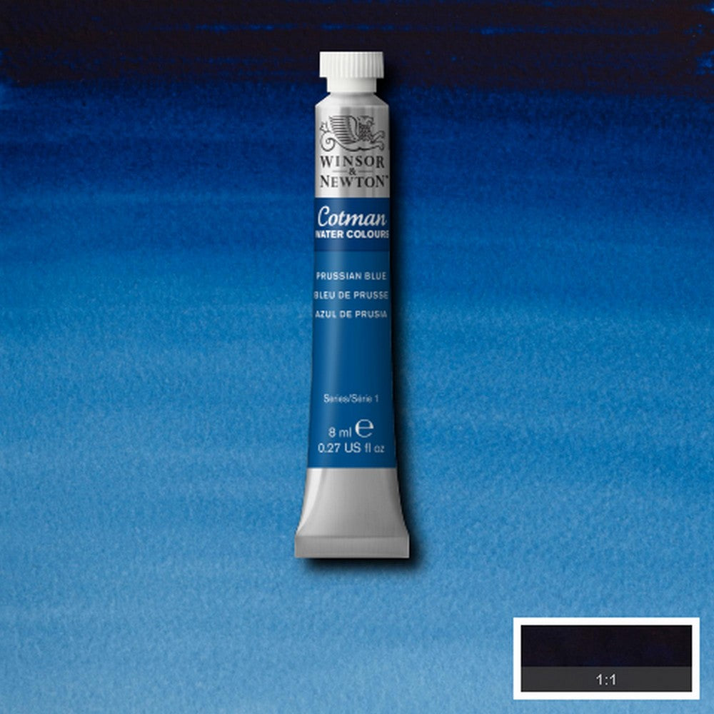 AQUARELA WINSOR NEWTON COTMAN 538 PRUSSIAN BLUE 08ml