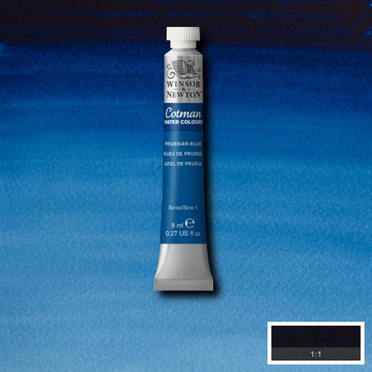 AQUARELA WINSOR NEWTON COTMAN 538 PRUSSIAN BLUE 08ml
