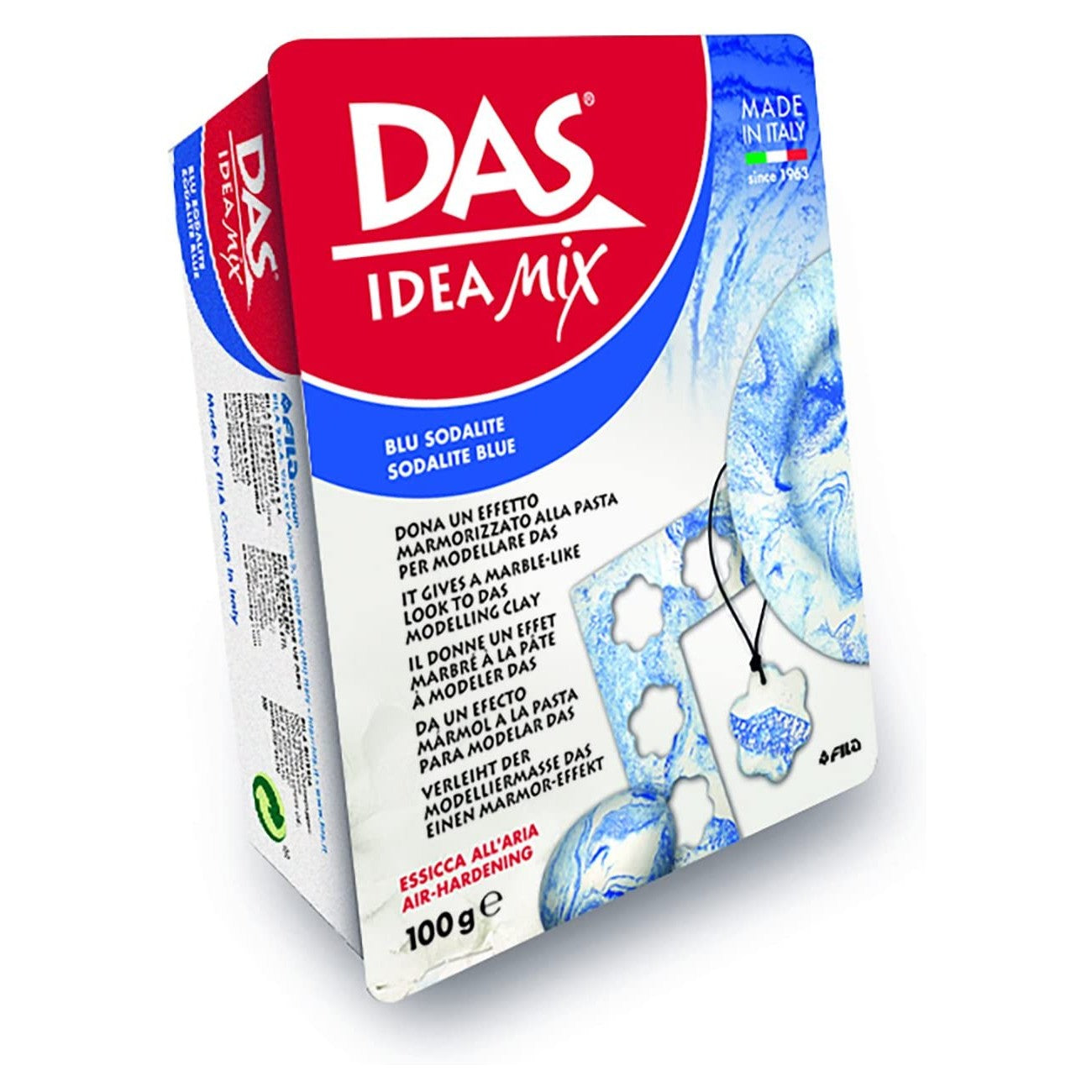 ARGILA DAS IDEA MIX SODALITE BLUE MODELAGEM CERAMICA FRIA