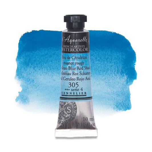 AQUARELA SENNELIER L'AQUARELLE 305 CERULEAN BLUE RED SHADE 10ml S4