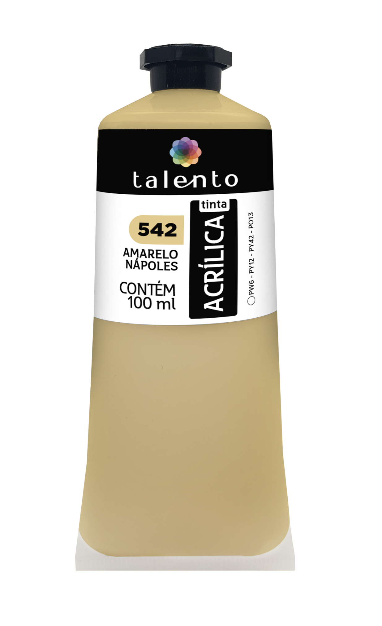 ACRILICA TALENTO 100ML 542 AMARELO NAPOLES