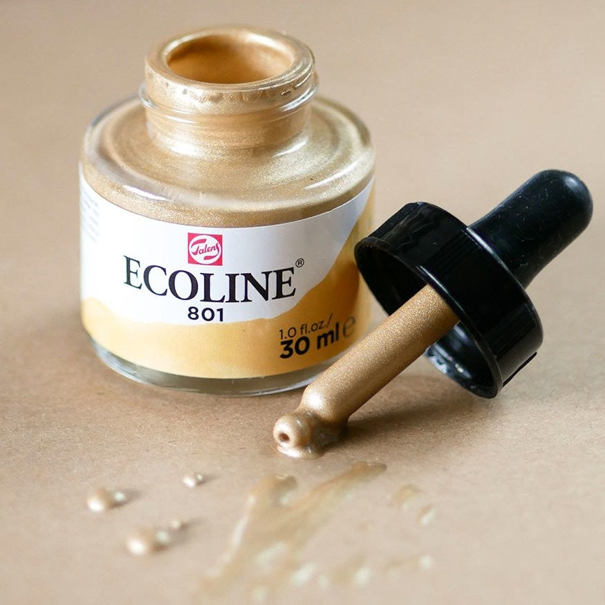 AQUARELA TALENS ECOLINE 30ml GOLD