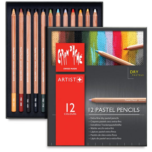 LAPIS PASTEL CARAN D´ACHE 12 CORES