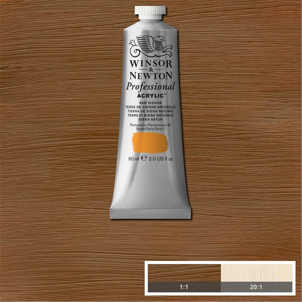 ACRILICA WINSOR NEWTON PROFISSIONAL 60ML 552 RAW SIENNA S1