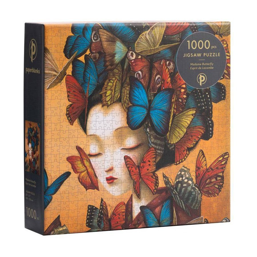 QUEBRA CABECAS PUZZLE PAPERBLANKS 1000 PCS MADAME BUTTERFLY