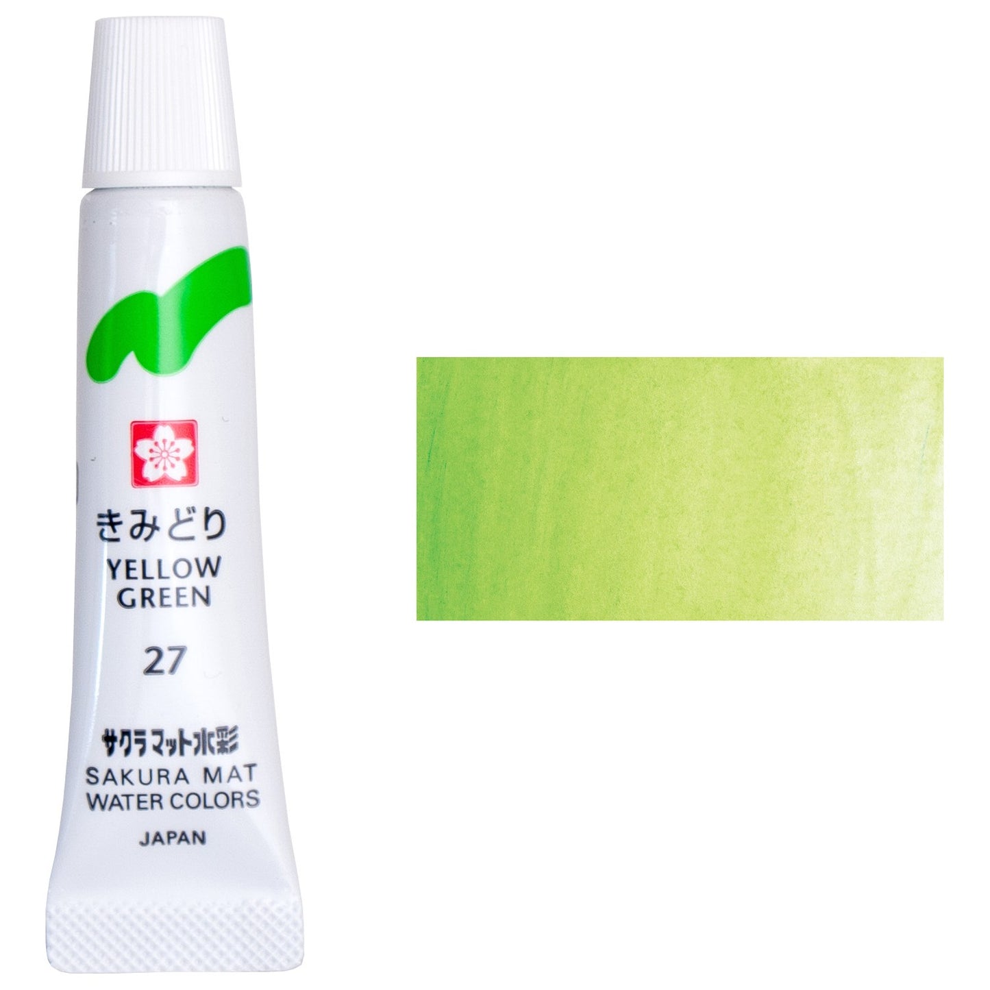 AQUARELA SAKURA MAT 5ML 27 VERDE AMARELO