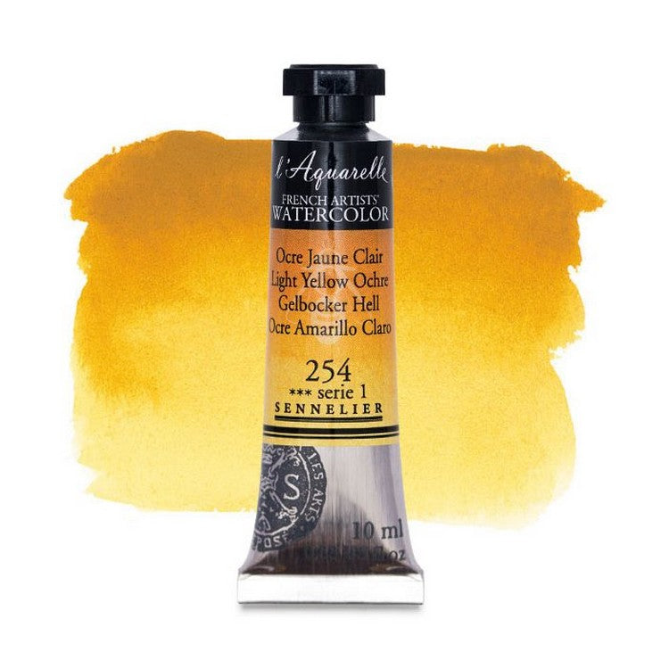 AQUARELA SENNELIER L'AQUARELLE 254 LT YELLOW OCHRE 10ML S1