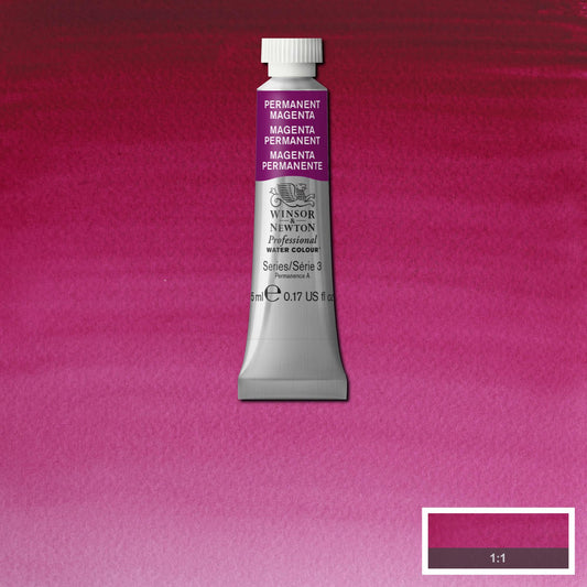 AQUARELA WINSOR NEWTON ARTISTS 5ml 489 PERMANENT MAGENTA S3
