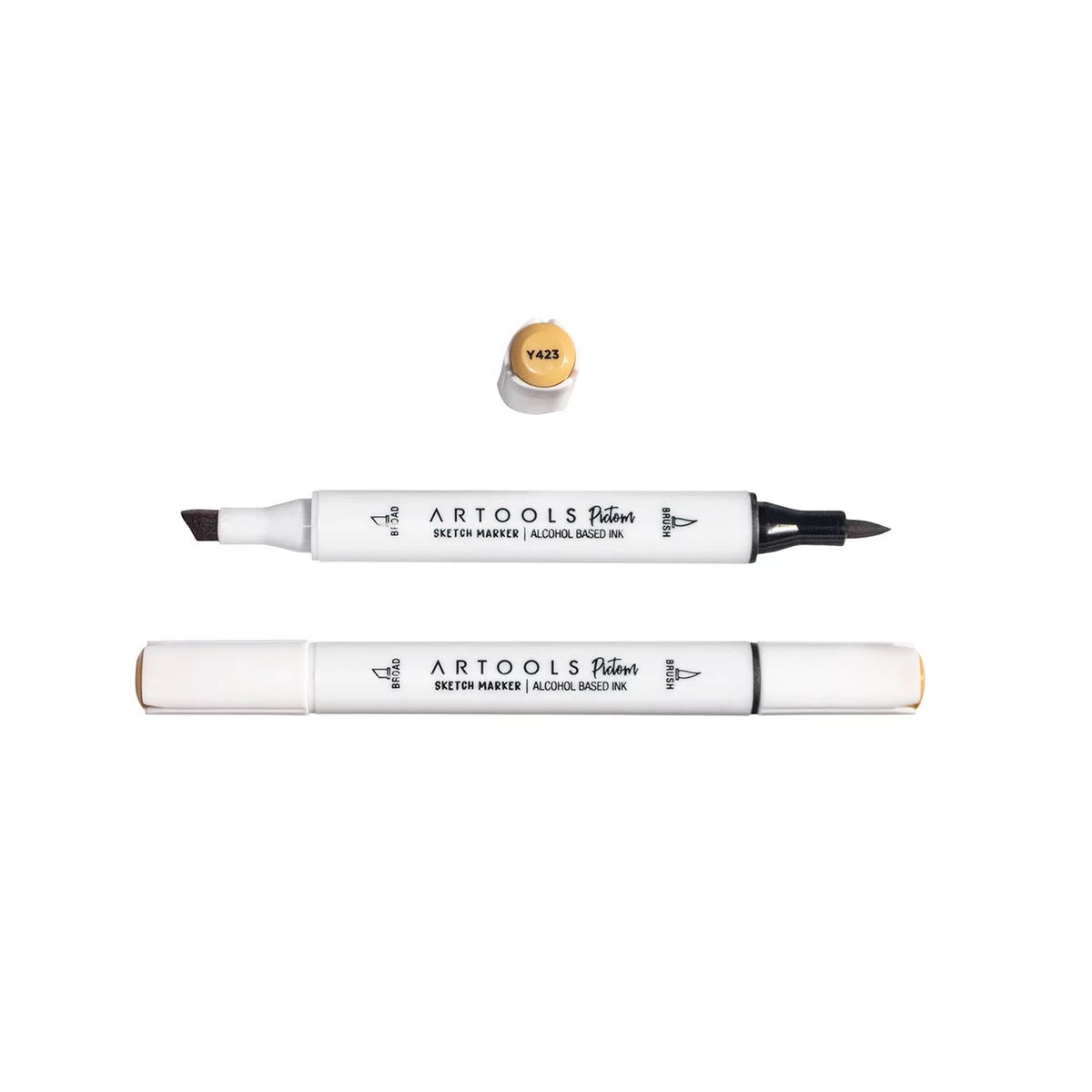 MARCADOR ARTOOLS PICTOM PONTA DUPLA YELLOW ORCHE (Y423)