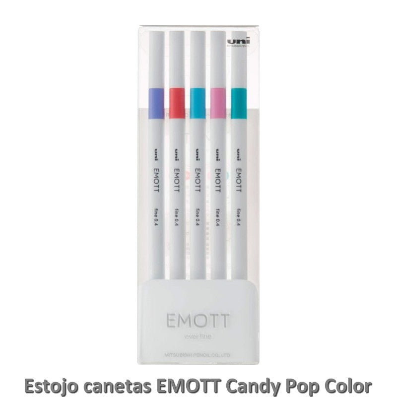CANETA UNI-BALL EMOTT FINE 0,4MM 05 CANDY POP COLOR Nº 05