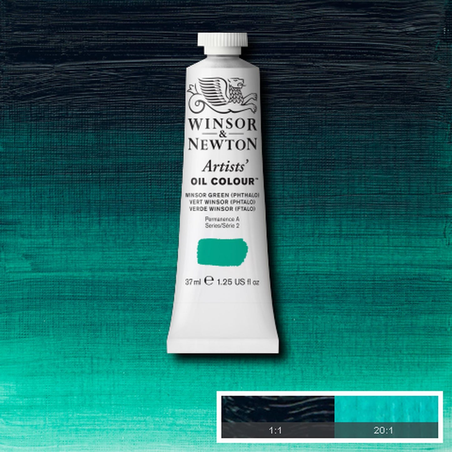 OLEO WINSOR NEWTON ARTISTS 037ML 720 WINSOR GREEN PHTHALO S2