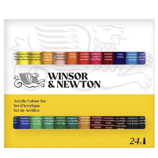 ESTOJO ACRILICA WINSOR NEWTON DISCOVER 24 CORES 10ML 2790003