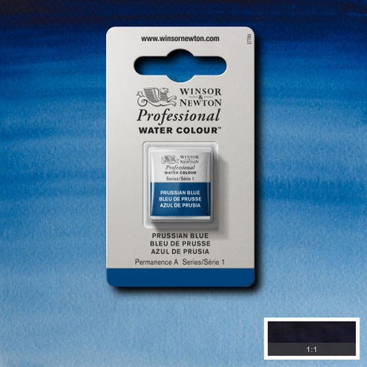 AQUARELA WINSOR NEWTON ARTISTS H PAN 538 PRUSSIAN BLUE S1