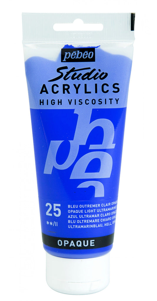 ACRILICA PEBEO STUDIO HV  100ML 25 AZUL ULTRAMAR CLARO 831025