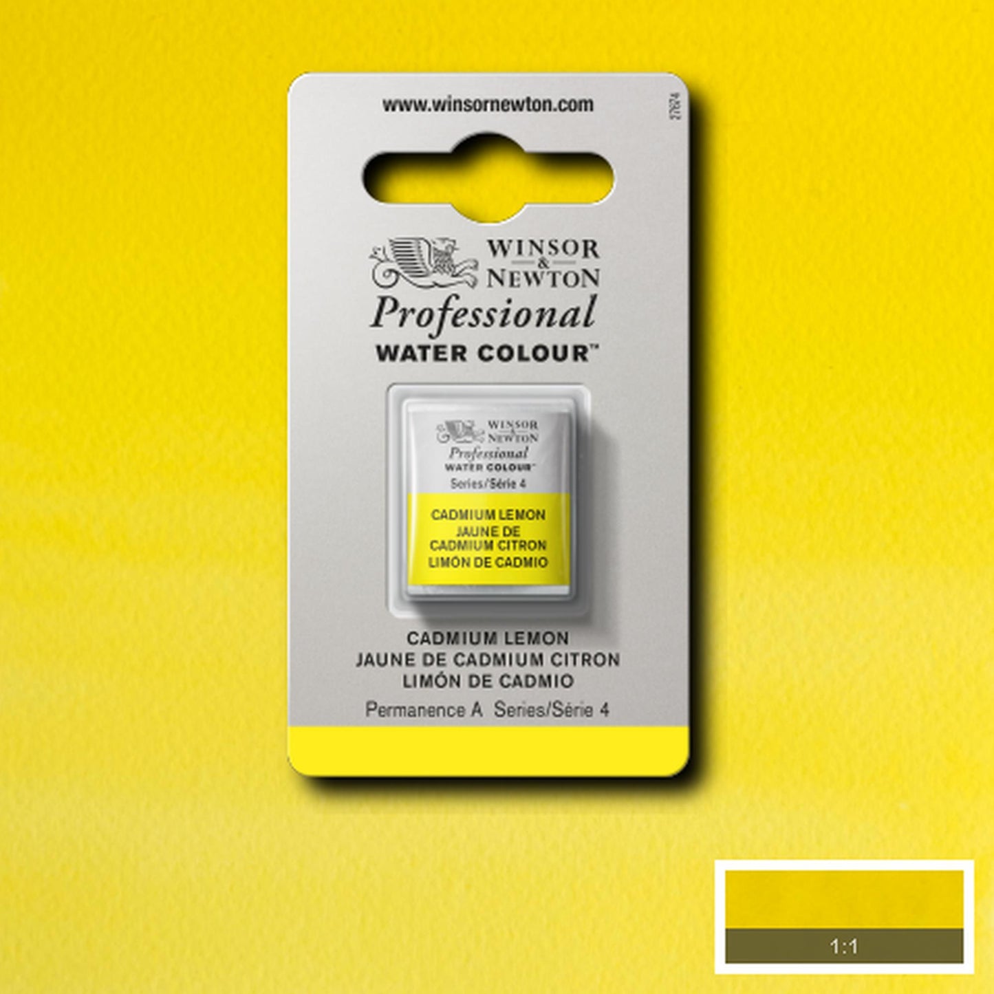 AQUARELA WINSOR NEWTON ARTISTS H PAN 086 CADMIUM LEMON S4