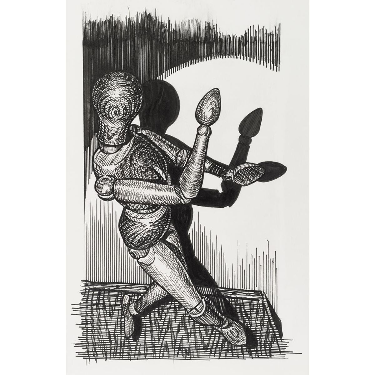 CANETA FABER CASTELL PITT 06 BLACKS (XXS-XS-S-F-M-1.5) 167154