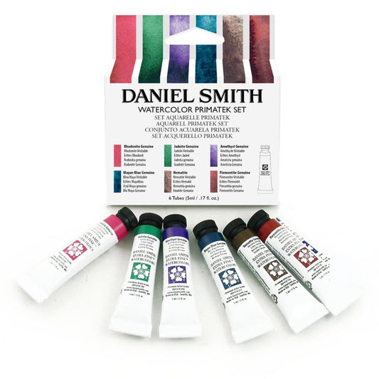 ESTOJO AQUARELA DANIEL SMITH MINERAL PRIMATEK INTRODUCTORY 06 CORES 5ml