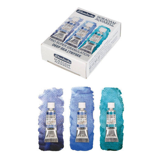ESTOJO AQUARELA SCHMINCKE HORADAM SUPER GRANUL 5ML DEEP SEA C/ 03