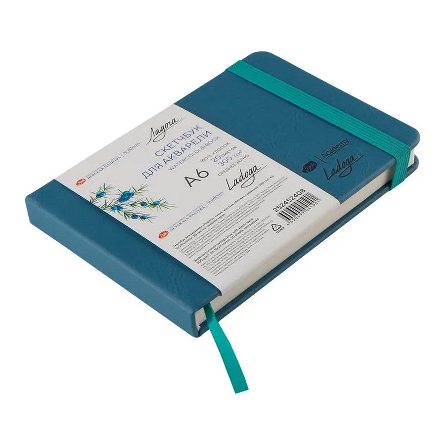 WATERCOLOUR BOOK 100% ALGODÃO A6 NEVSKAYA PALITRA 300g/m2 BLUE