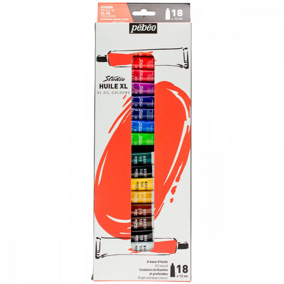 ESTOJO OLEO PEBEO XL 18 TUBOS 12ml